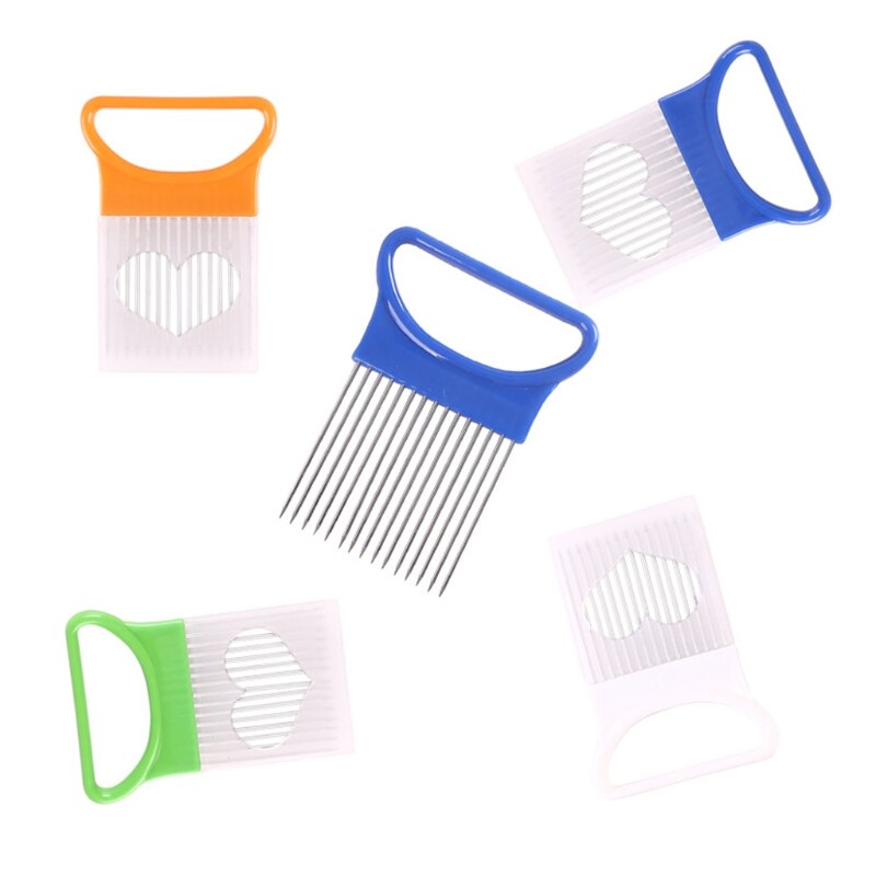 Multipurpose Ui Slicer Tool Met Bescherming Cover Assistent Snijden Ui Insert Apparaat Handleiding Groente Chopper Snijden T8NE