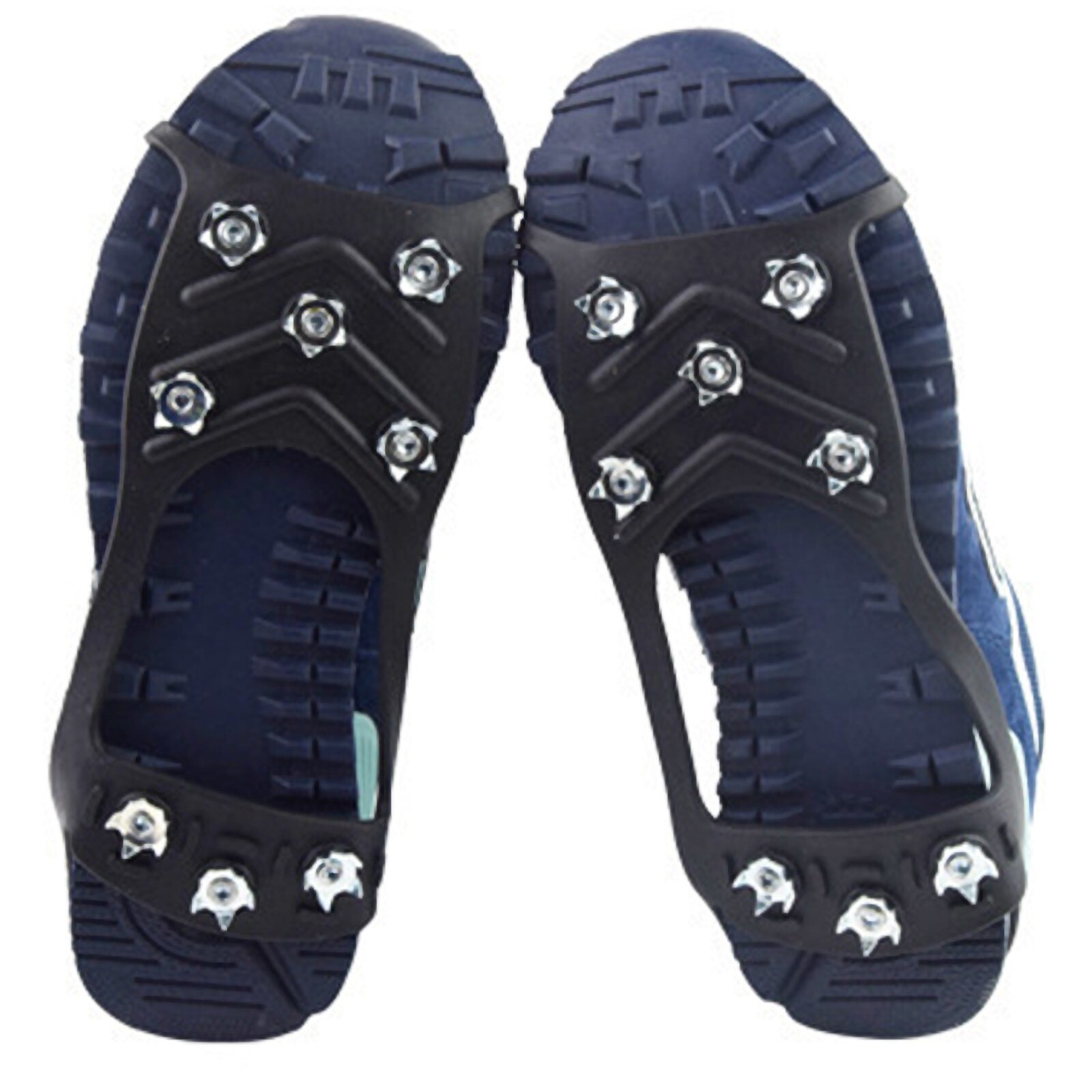 2 Stuks Anti Slip Schoenspikes , Zwart, 24,5 X 14,5 3 Cm, 185 G Tpe Rubber 10 Roestvrijstalen Spikes Direct Opsteekbaar Voor Winter Ijs Sneeuw Wandelen Geschikt Eu Schoenmaten Volgens 3404232076 2 Stuks Anti Slip Schoenspikes , Zwart, 24,5 X 14,5 3 Cm, 185 G Tpe Rubber 10 Roestvrijstalen Spikes Direct Opsteekbaar Voor Winter Ijs Sneeuw Wandelen Geschikt Eu Schoenmaten Volgens 3404232076
