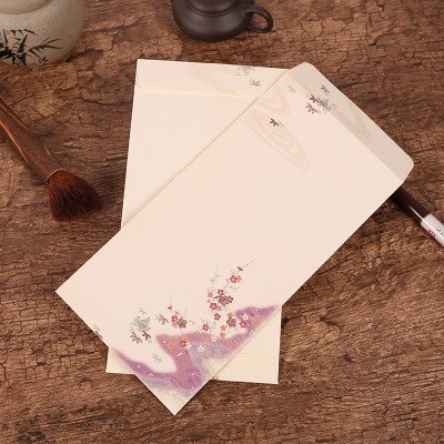 Retro Chinese Style Paper Envelopes Cute Kawaii Flower Paper Letter Envelope For Kids Korean Stationery Office School Supplies: 10
