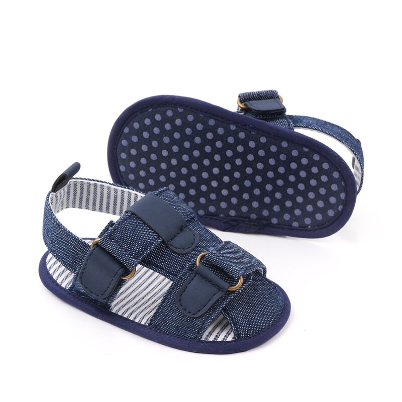 Canvas Baby Sandalen Katoen Non-Slip Zachte Zolen Pasgeboren Peuter Zomer Schoenen Jongen Meisje Eerste Wandelaars Sandalen