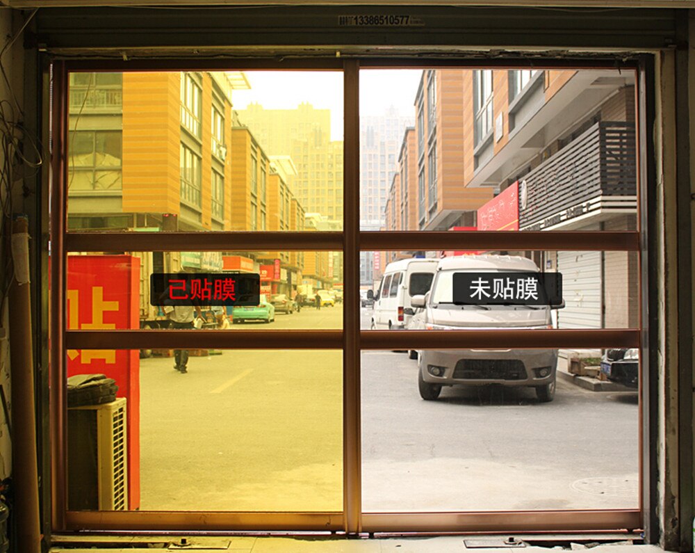 Gold Yellow Decoration Solar Tint Window Film Improve Privacy UV 99% Length: 1000cm(394") Party window Decor