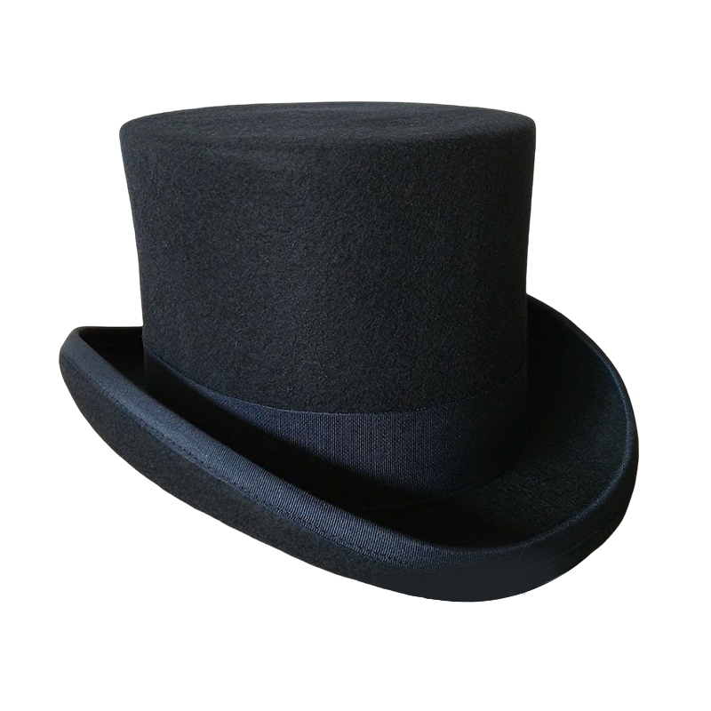 100% Wolle Filz Zylinder für Männer Frauen Zylinder High Hat Topper Dress Up Party Kostüm Fedora Magier Theater Hut: XL / Blau