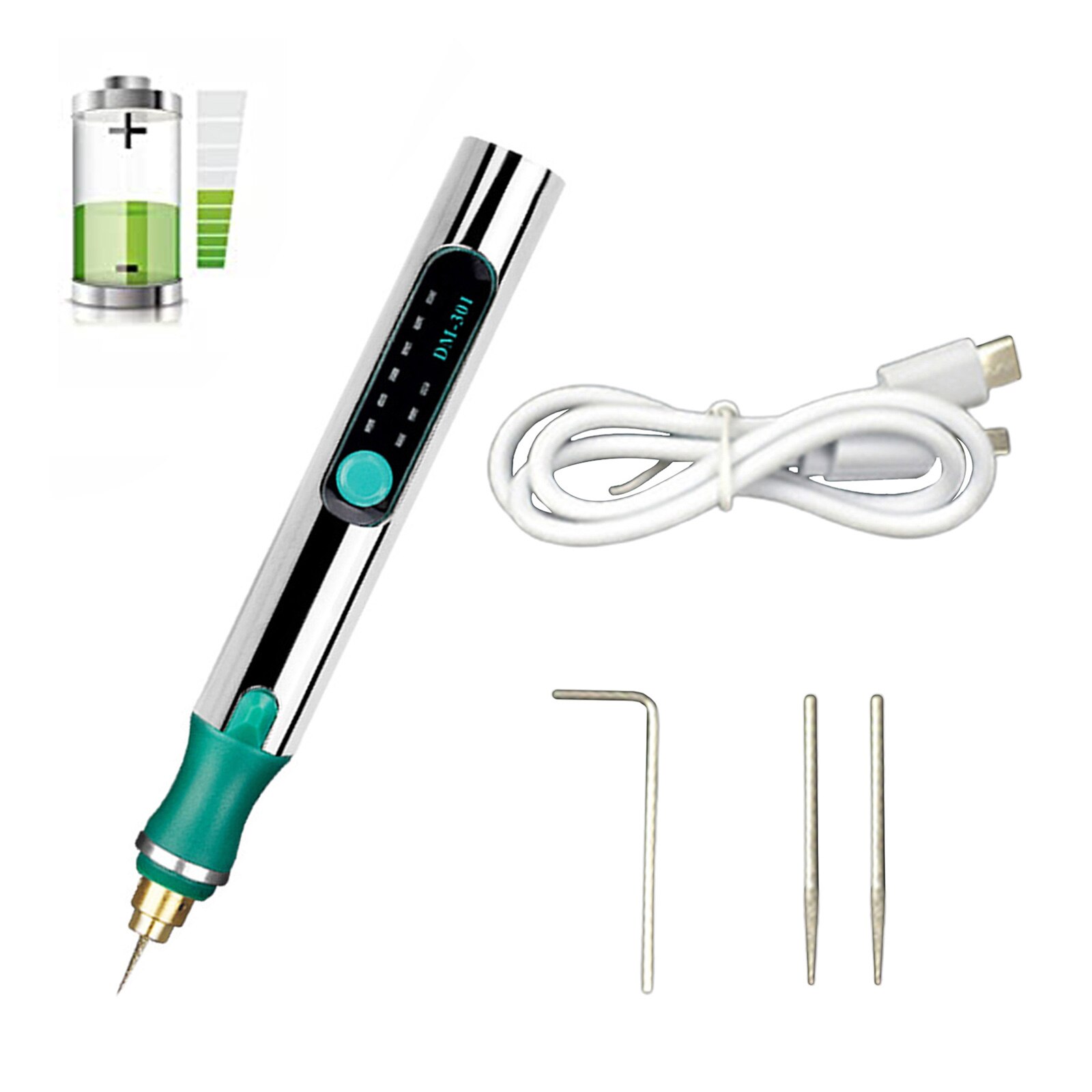 Portable Electric Engraving Pen DIY Engraving Carving Tool for Scrapbooking Jewellery Glass Wood Plastic Metal Stone