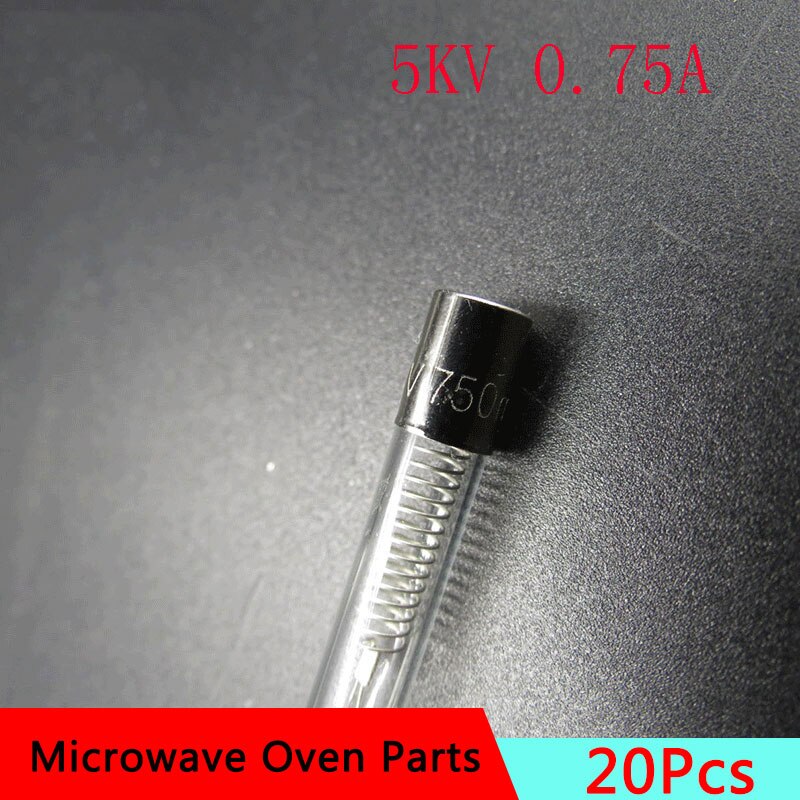 Piezas de horno microondas, componentes electrónicos de alto voltaje, 5KV, 0.75A, magnetrón Onderdelen, accesorios para horno microondas, lote de 20 piezas