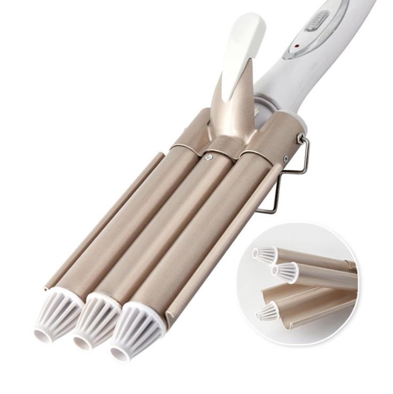 Trzy kij lokówka robić włosów nie boli wytwarzanie energii lokówka kij woda fala szyna robić jajek bułek głowy duża lokówka