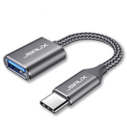 JSAUX USB C Adapter OTG Typ C Kabel Stecker auf USB A 3,0 Weibliche Thunderbolt 3 Adapter für MacBook Samsung xiaomi USB C OTG Typ-C: Grey