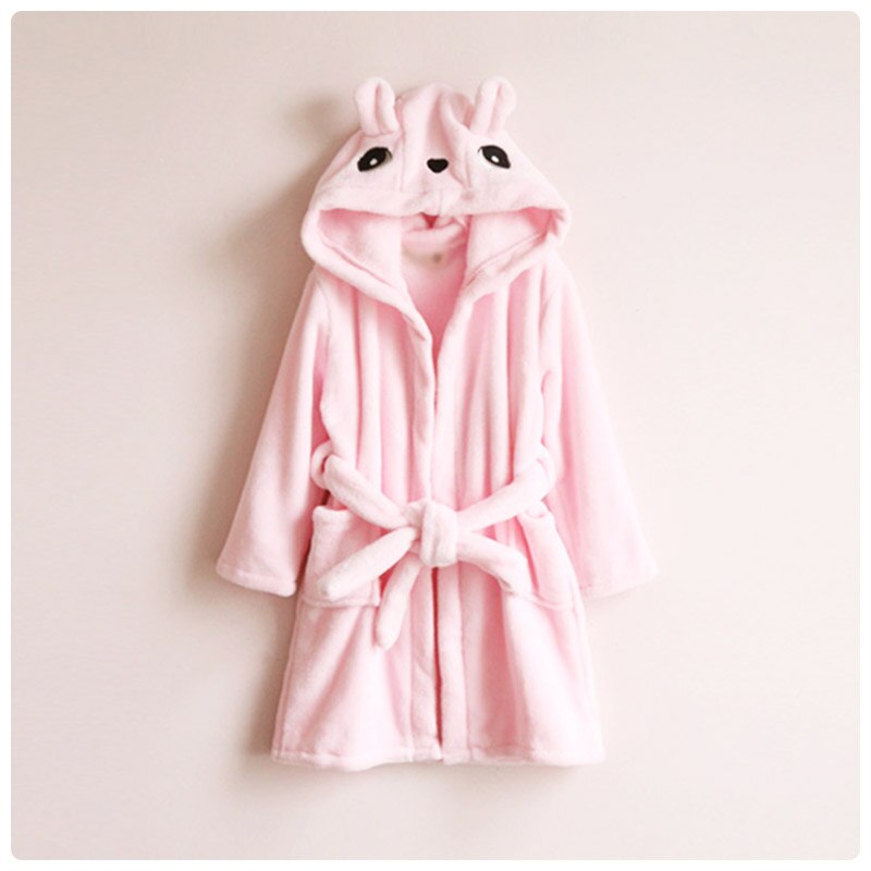 Peignoir de bain pour enfants | Mignon, à capuche avec oreilles de lapin, pour garçons, peignoirs pour enfants, vêtements de plage, vêtements de nuit: Pink Robes / 3T