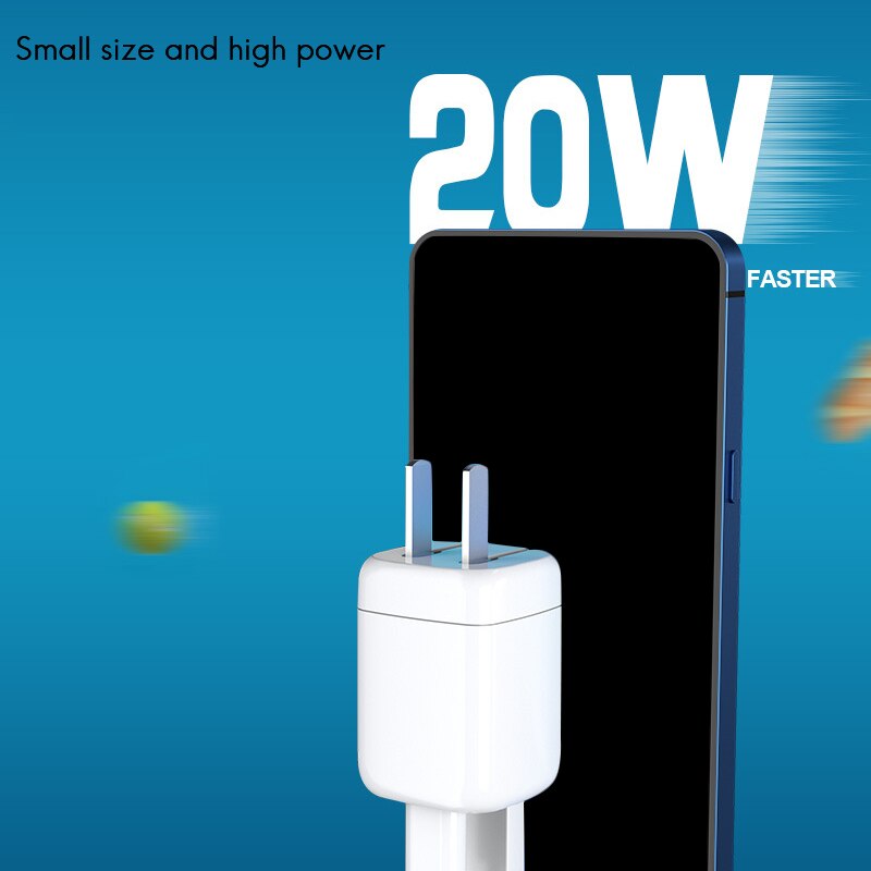 Pd 20W Lader Met Twee Aansluitingen, snelle Opladen Hoofd Type C Geschikt Voor Apple 12 Oplader Voor Mobiele Telefoons Us Plug