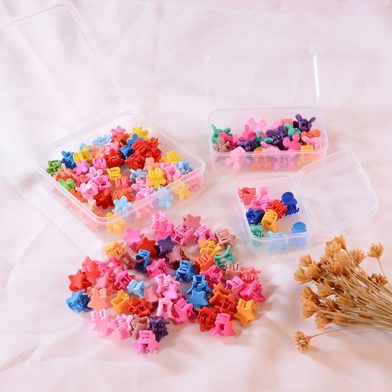 10-50 Stuks Candy Kleur Haar Claws Baby Meisje Haar Accessoires Gemengde Kleine Bloemen Clip Haar Pin Hoofdtooi