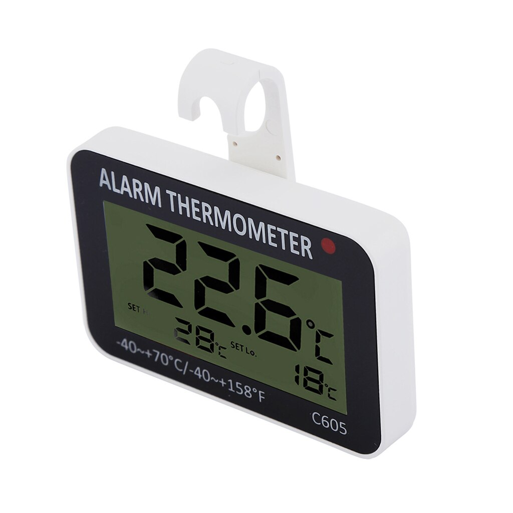 LED Digital Thermometers Electronic Temperature Freezer Alarm ℃/℉ Switched Temperature Thermometer with Alarm