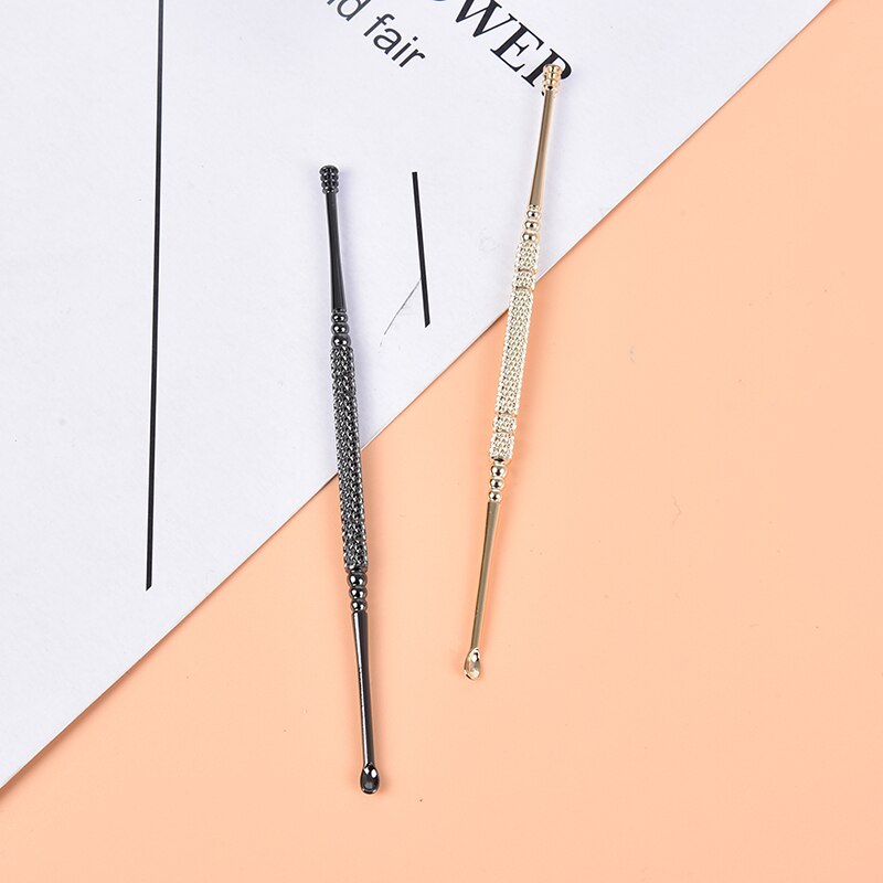 1Pc Double-Ended Rvs Spiraal Oor Pick Lepel Oor Wax Verwijderen Cleaner Ear Care Beauty Tool Draagbare