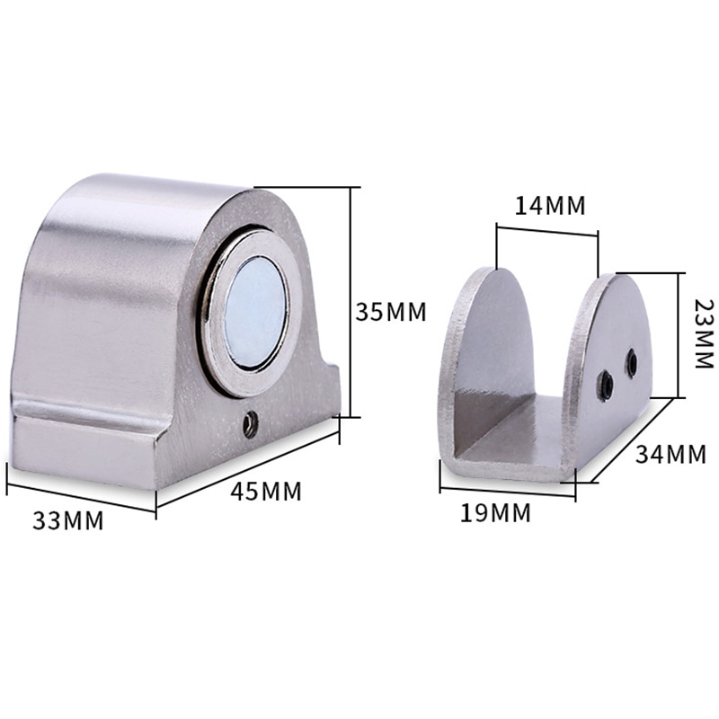 Hthl -1 magnet glasdørstop rustfrit stål dørprop magnetisk dørholder toilet glasdørstop møbelbeslag til