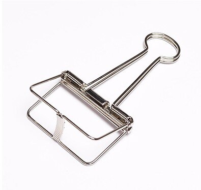 6 stuks/pak schattige 50mm bindklemmen metalen klembordklem met beschermende plastic hoek paperclips kantoorklemmen: Splinter