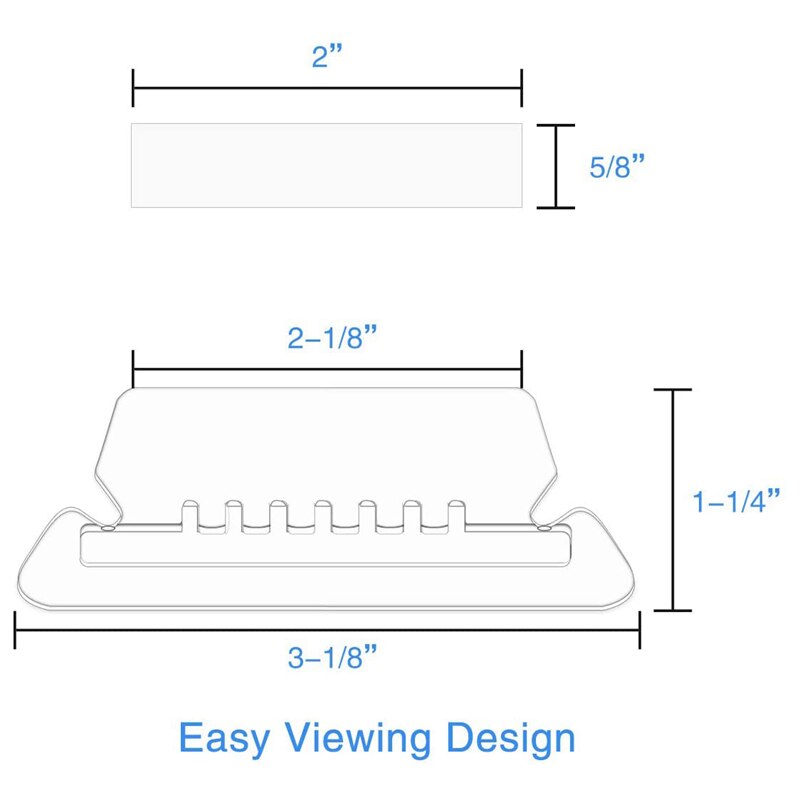 210 Sets Hanging File Folder Tabs and Inserts for Quick Identification of Hanging Files Includes 210 Plastic Tabs