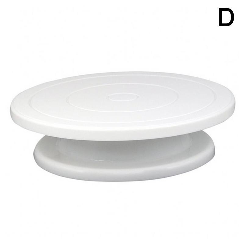 Rotating Anti-skid Round Plastic Cake Plate Turntable Diy Rotary Cake Cake Tool Stand Decorating Baking Kitchen Table F3A8: D