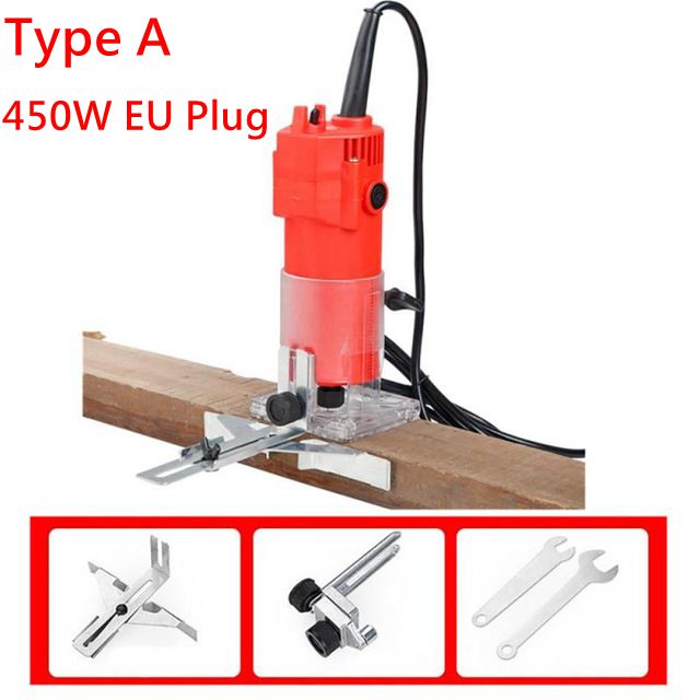 Ciseleur à bois électrique 450W/800W, Machine à découper le bois, découpage manuel, outils électriques, prise EU/US/UK/AU: EU 450W