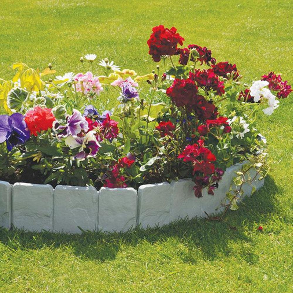 Plastic Garden Fencing Garden Border Garden Fence Cobbled Plant Stone 22.5*25.5*2CM Gardening Gardens Beautiful Lawn Courtyard