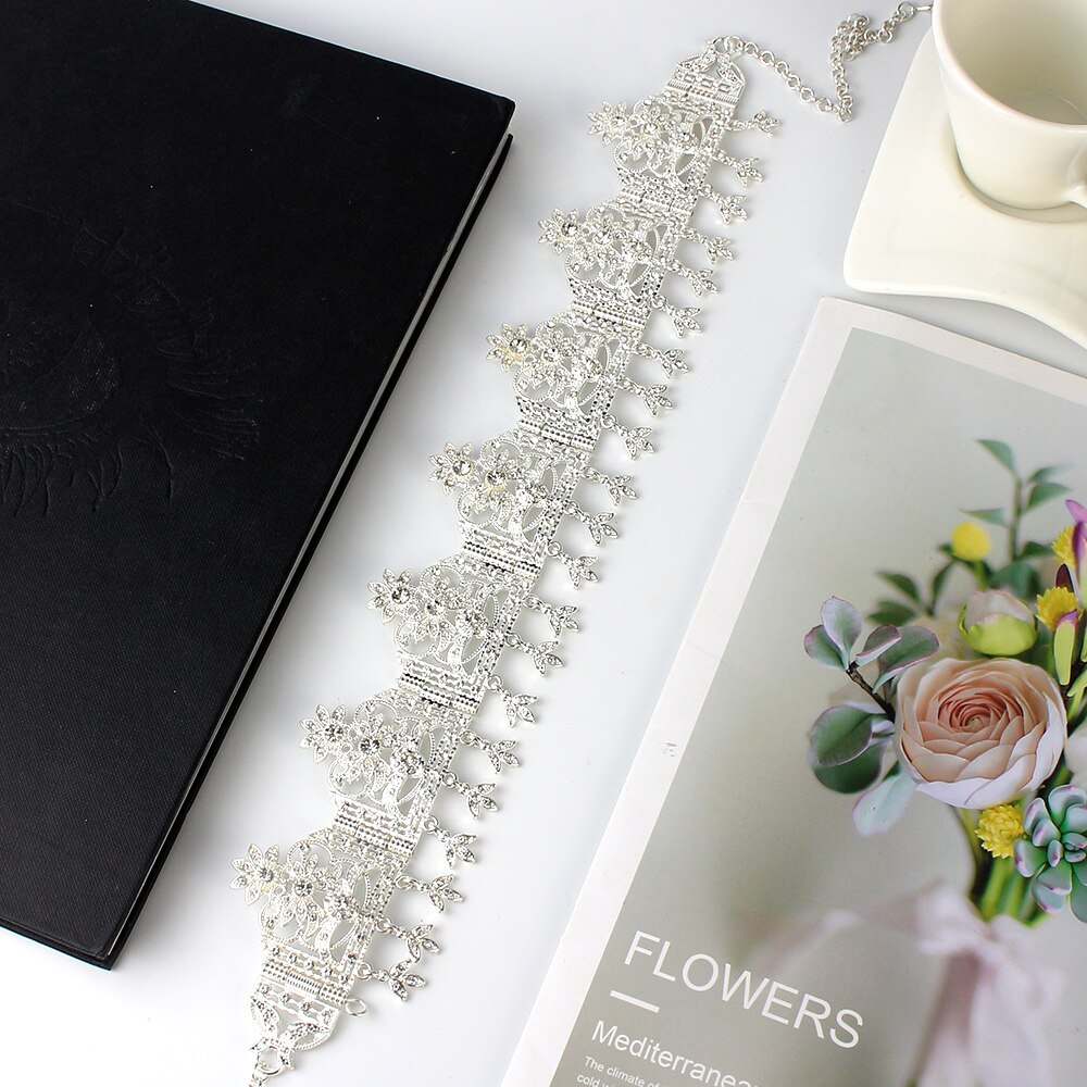 Sunspicems Goud Kleur Algerijnse Bruiloft Haaraccessoires Head Chain Hoofddeksel Sieraden Voor Vrouwen Turkse Etnische Bridal