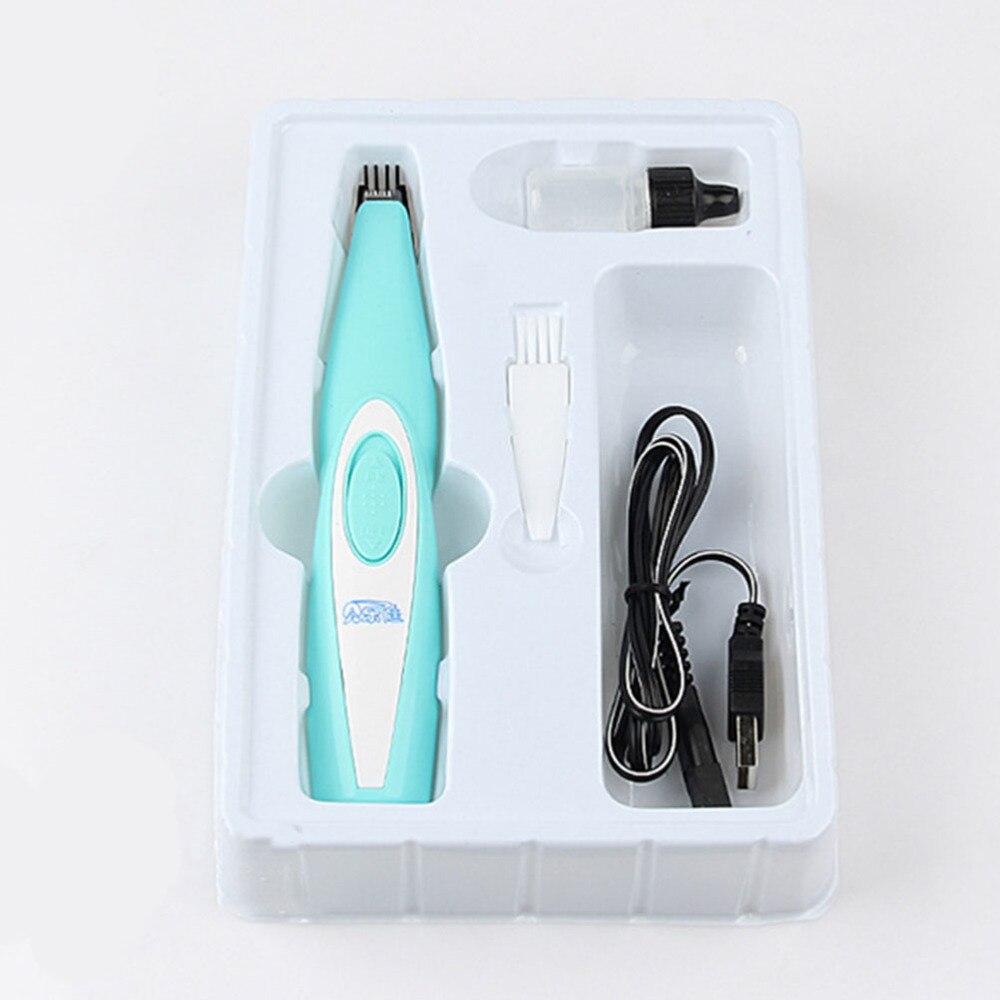 Elektrische tondeuse voor thuisgebruik, hondentrimmer, veilig scheerapparaat, dierentrimmer (groen)