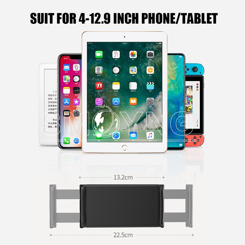 Smoyng 160Cm Schaalbare Flexibele Arm Floor Tablet Telefoon Standhouder Ondersteuning Voor 5-13 Inch Iphone Ipad Pro12.9 lounger Bed Mount