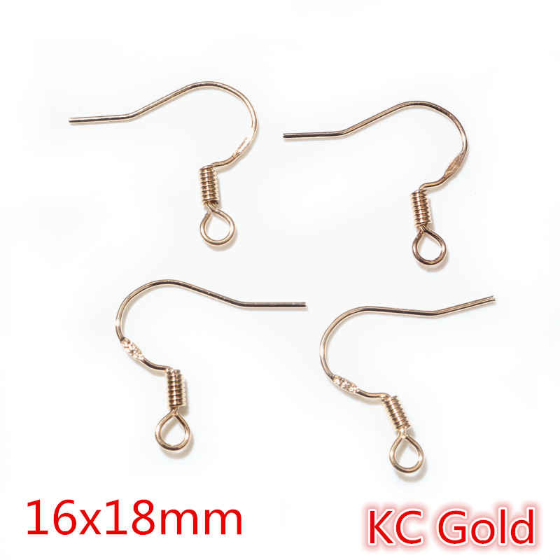50 Uds. De 2 estilos, 925 de plata esterlina, pendientes de oro de rodio, ganchos, accesorios para hacer joyas: Negro