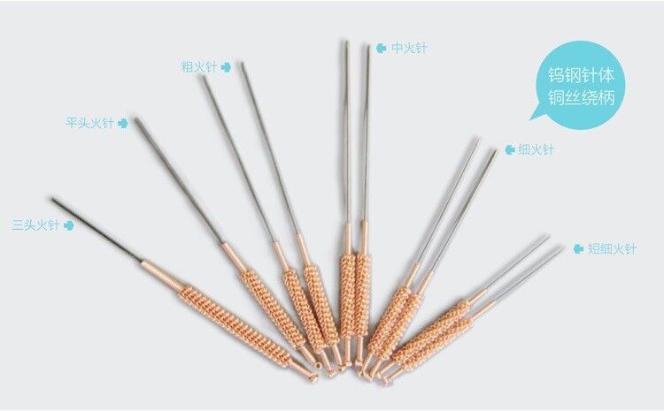 Feu Chauffage Aiguille D'acupuncture pour Points D'acupuncture Traitement 10 pièces feu aiguilles par ensemble