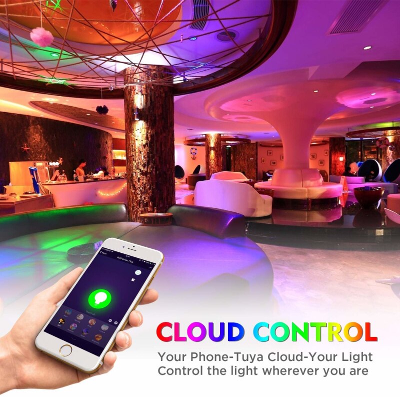 Tuya Wifi Slimme Lamp GU10 Led Lamp 4W Smart Light Kleurrijke Led Spotlight App Controle Rgb Lamp Werk met Alexa Google Thuis