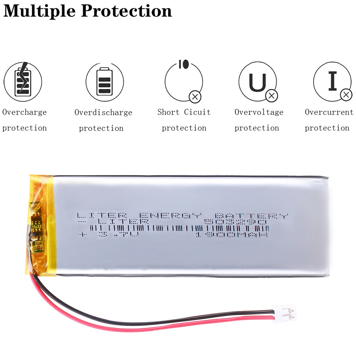 2.0 503290 3.7v 1900 mah mechanischer tastatur-tablet-computer gps dvd universal-li-ionen-akku für  pc 7 zoll 8 zoll 9 zoll