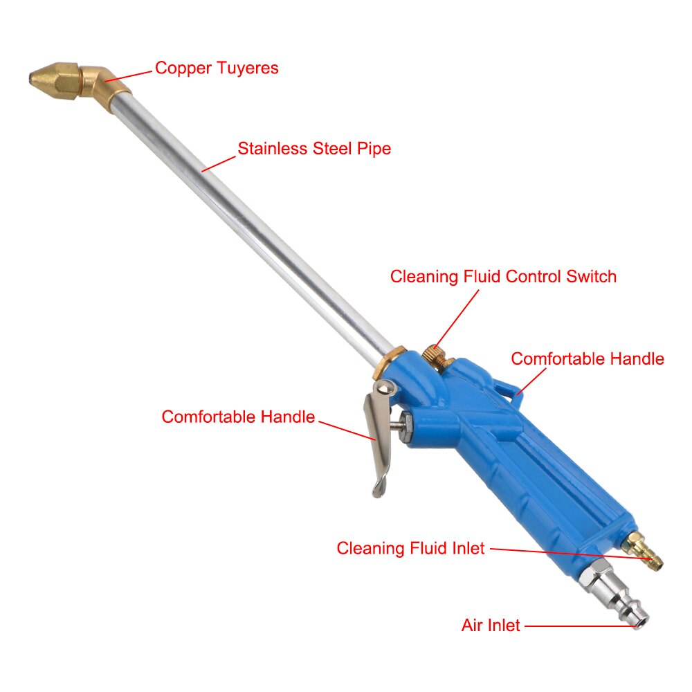 LEEPEE 40cm Hochdruck Wasser Reinigung Pistole Auto Motor- Öl Reiniger Waschmaschine Wasser Pistole Pneumatische Werkzeug Generator Reinigung Werkzeug