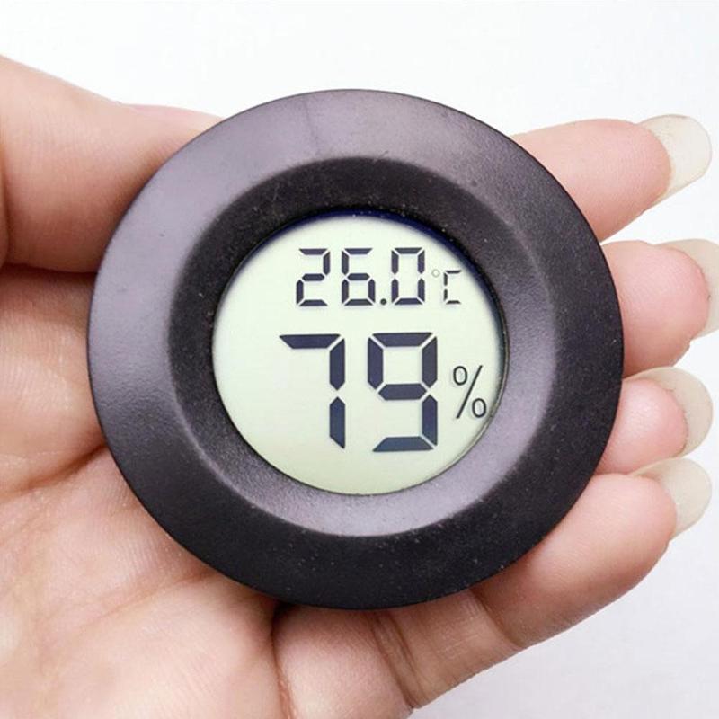 Mini Lcd Thermometer Hygrometer Praktische Digitale Indoor Lcd Hygrometer Vochtigheid Ronde Display Thermometer Panelen Tempera T9Y3