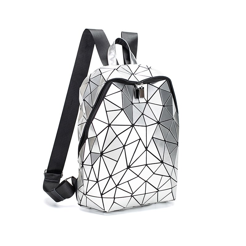 DIOMO lumineux irrégulier Triangle grande capacité école voyage sac à dos pour les femmes sac à dos femme ordinateur portable sac à dos coréen