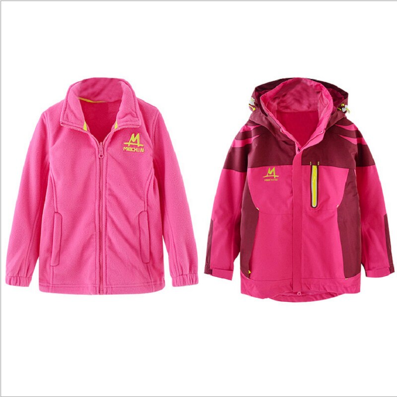 children's winter jacket windproof waterproof three-in-one thick warm jacket for girls winter kids clothes girls winter coat