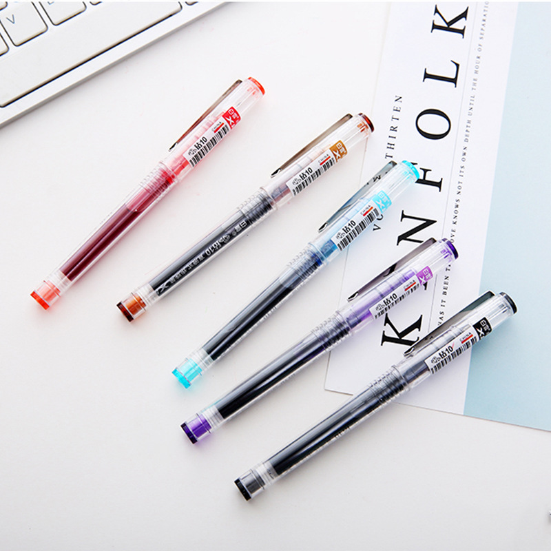 1 Pcs Gerade Flüssigkeit Nadel Typ Farbe Stift Wasser Gel Stifte Kunststoff Kugelschreiber Schule Schreibwaren