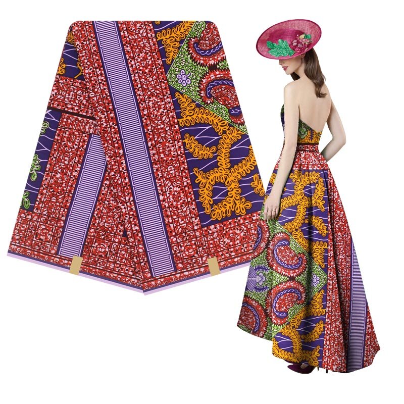 African wax prints fabric Batik wax pagne african print fabric nigerian ankara tissu africain cloth real wax H11