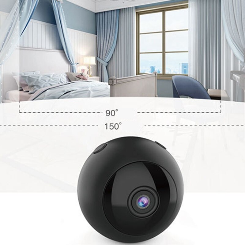 Mini wifi sikkerhedskamera 1080p hd ir nattesyn hjemme ip kamera cctv bevægelsesdetektering babyovervågning