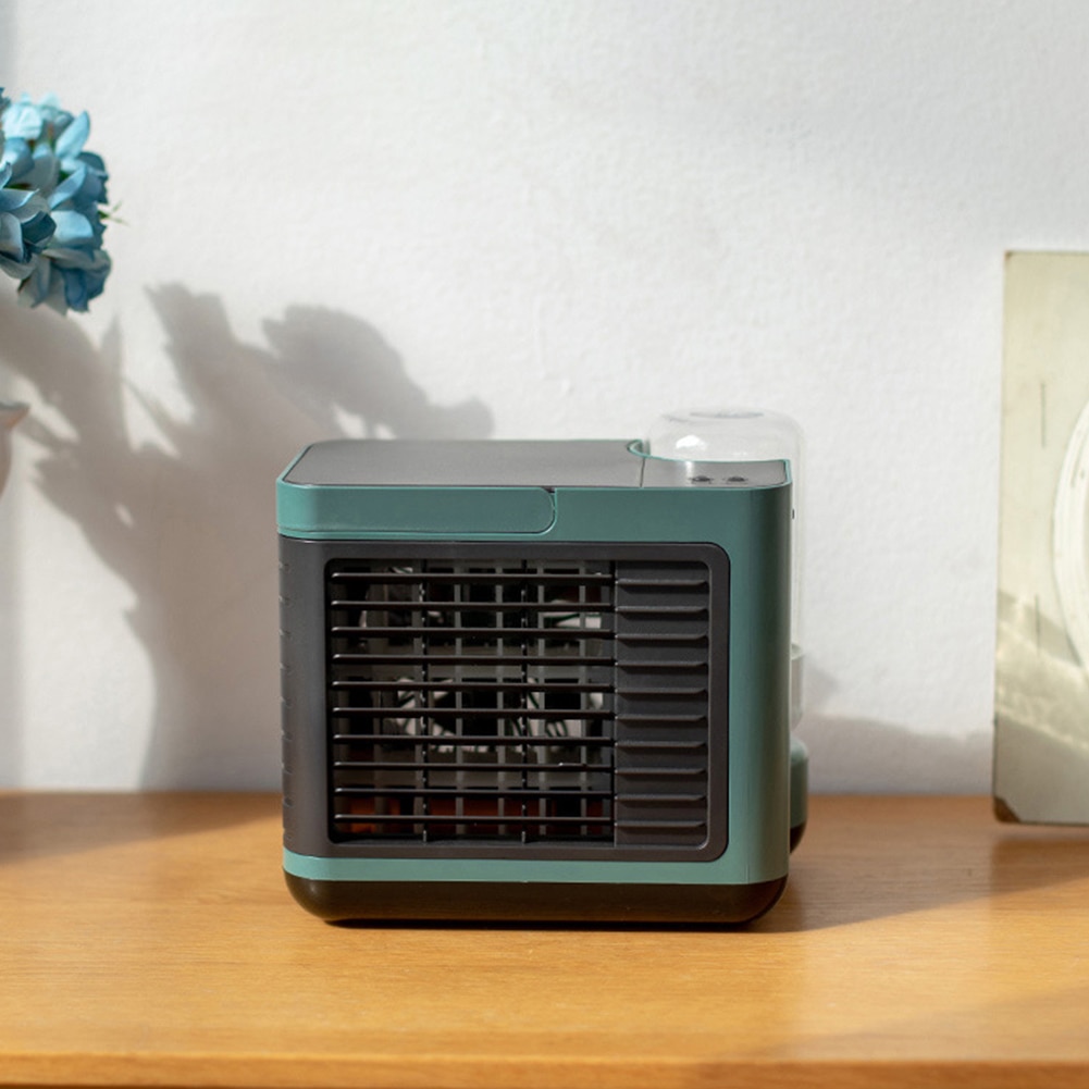 Portable USB Rechargeable Home Office Silent Anion Cooling Fan Air Conditioner Cooling Fan Air Conditioner Cooling Fan Air Condi