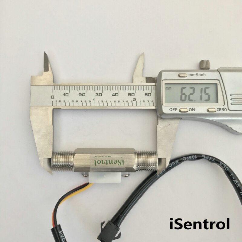SUS304 1/4&quot; BSP USS-HS41TA Ultisolar Hall Effect Flow Sensor Water 0.35-3L/min 2% Repeat Error Ultisensor Turbine Flowmeter