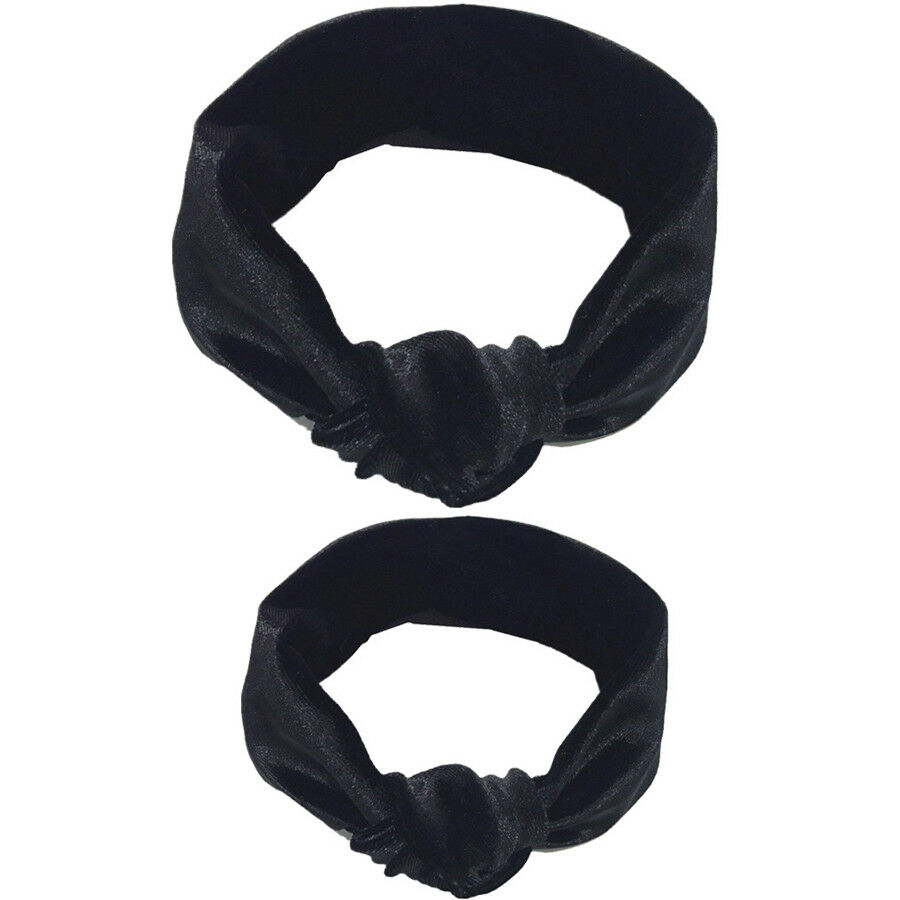 2 pièces mère & fille enfants bébé fille arc Turban bandeau accessoires de bandeau: E