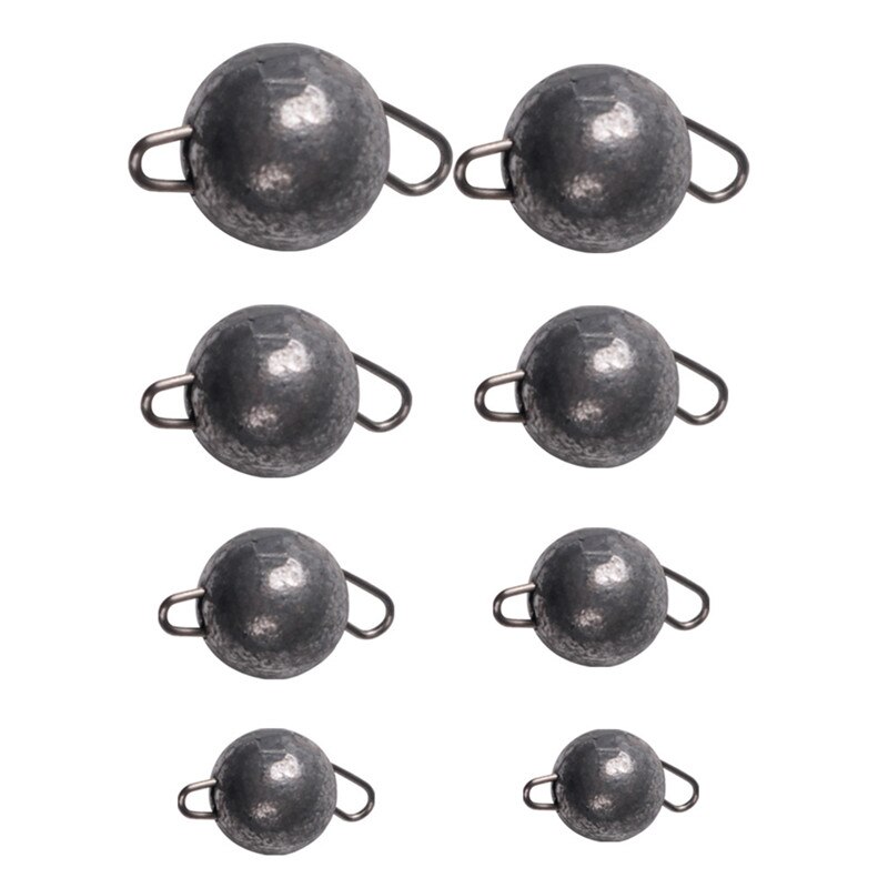 5pcs/Lot Lead Weight With Swivle Cheburashka Sinker Lead Sinker Jig Head Lead Weights 4g 6g 8g 10g 12g 14g 15g 18g Lure