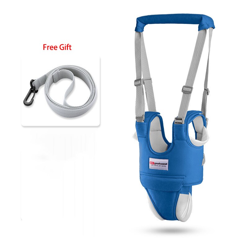Corde d&#39;apprentissage pour bébé, ceinture de marche pour bébé, pour garçon et fille, Anti-chute, à double usage, corde de Traction artefact: Security Blue