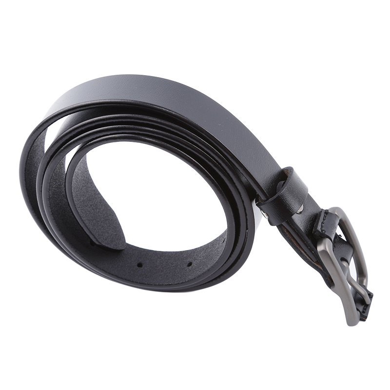 1 correa de cuero de PU accesorios de ropa para niños y niñas cinturón de cuero genuino cinturones de ocio para niños: Black 110cm