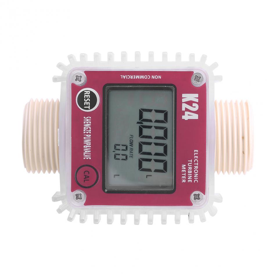 K24 Digital Diesel Oil Fuel Meter Gauge For Chemicals Liquid Water Measurment Tools Tester