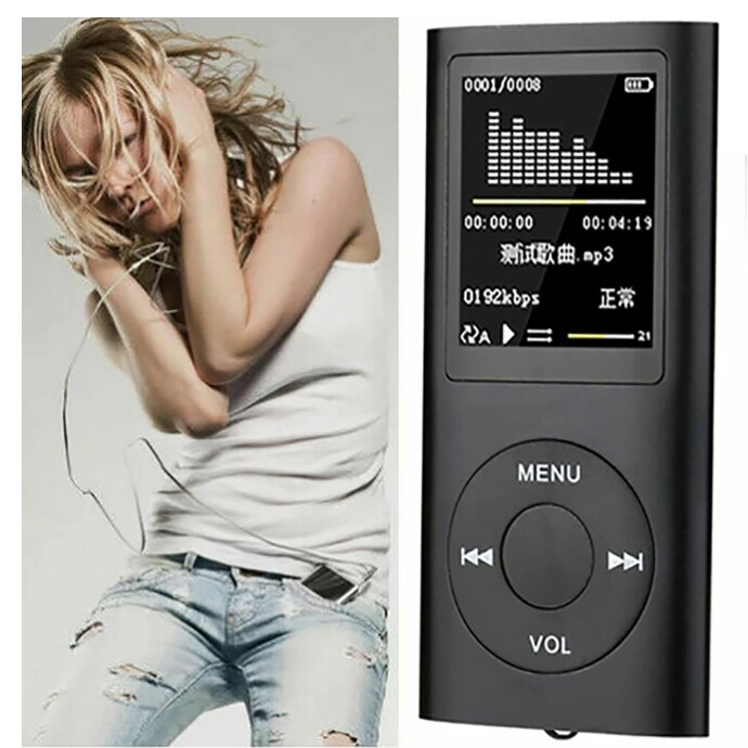 Radio FM deportiva portátil con reproductor Mp3 y Mp4, bonita, con LCD de 1,8 pulgadas, compatible con música, vídeo, reproductor multimedia Mp3 y Mp4 para IPod Style