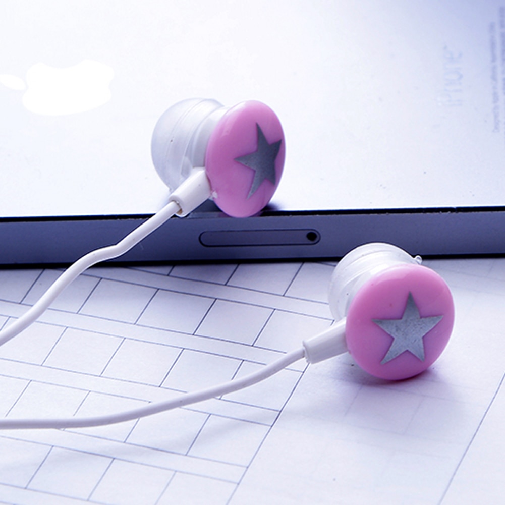 + Barato + rosa preto branco vermelho estrela 3.5mm in-ear fone de ouvido estéreo fone de ouvido para xiaomi htc samsung iphone pc mp3 mp4 69% de desconto