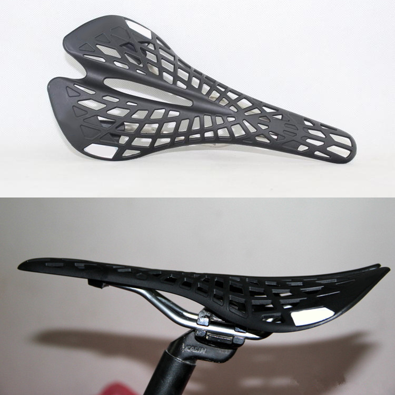 Hul lys plast cykelsadel sadeldæmpning komfortabel super holdbar sadel mtb mountainbike cykler spider cykelsadel