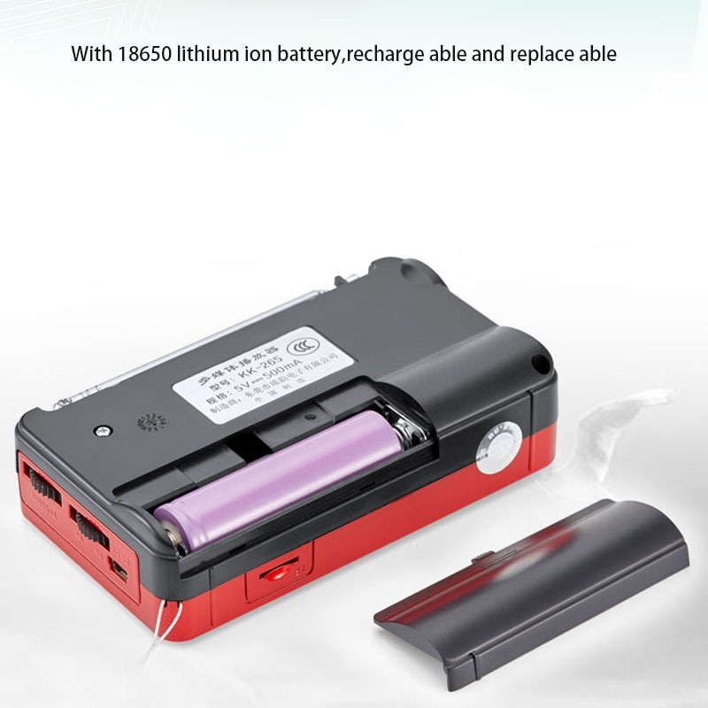 Digital AM FM SW World band Radio Portable TF Card Player LED Flashlight Function With 18650 Rechargeable Battery