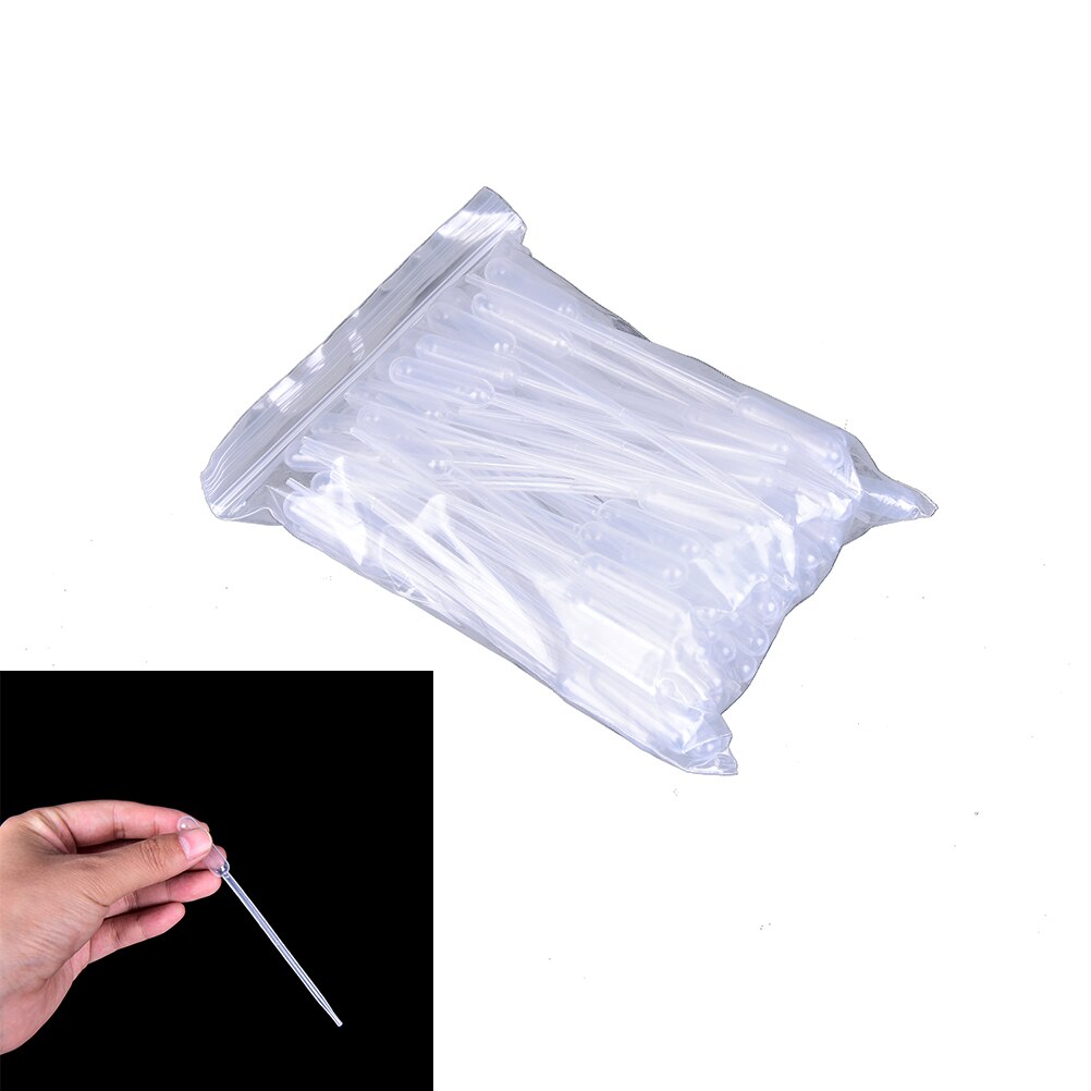10Pcs 0.5ML Pipettes Plastic Disposable Graduated Pasteur Pipette Dropper Polyethylene Makeup Tools