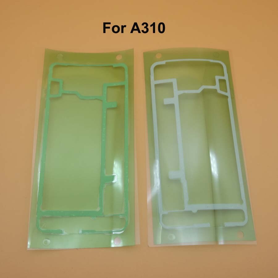 2 Stks/partij Voor Samsung Galaxy A3 A310 A310F A5 A510 A510F Terug Batterij Deur Behuizing Cover Sticker Lijm tape