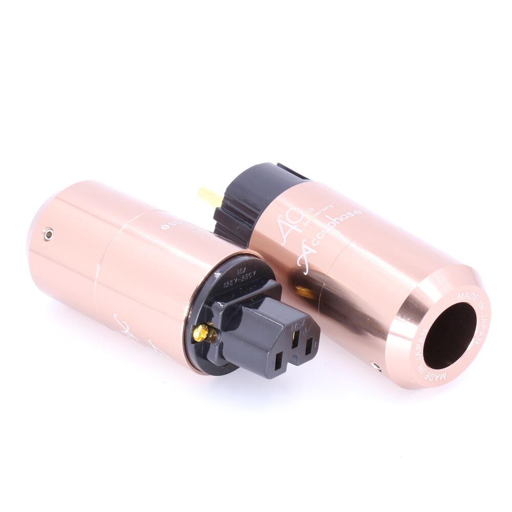 Accuphase 40th EU Schuko Power Plug IEC Connector Amplifier CD DVD Player AC Cord Power Cable Plug DIY Mains