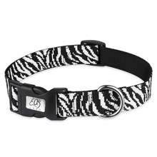 Huisdier Halsbanden Leopard Tijger Print Halsband Zachte Nylon Verstelbare Gesp Kraag Voor Grote Middelgrote En Kleine Honden Golden s/L